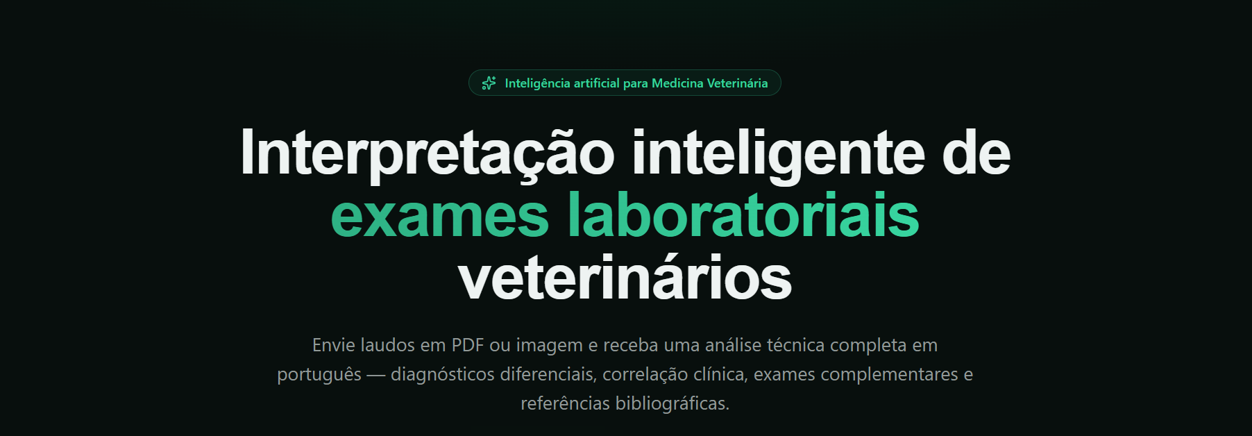 Fauna IA - Inteligência artificial para Medicina Veterinária